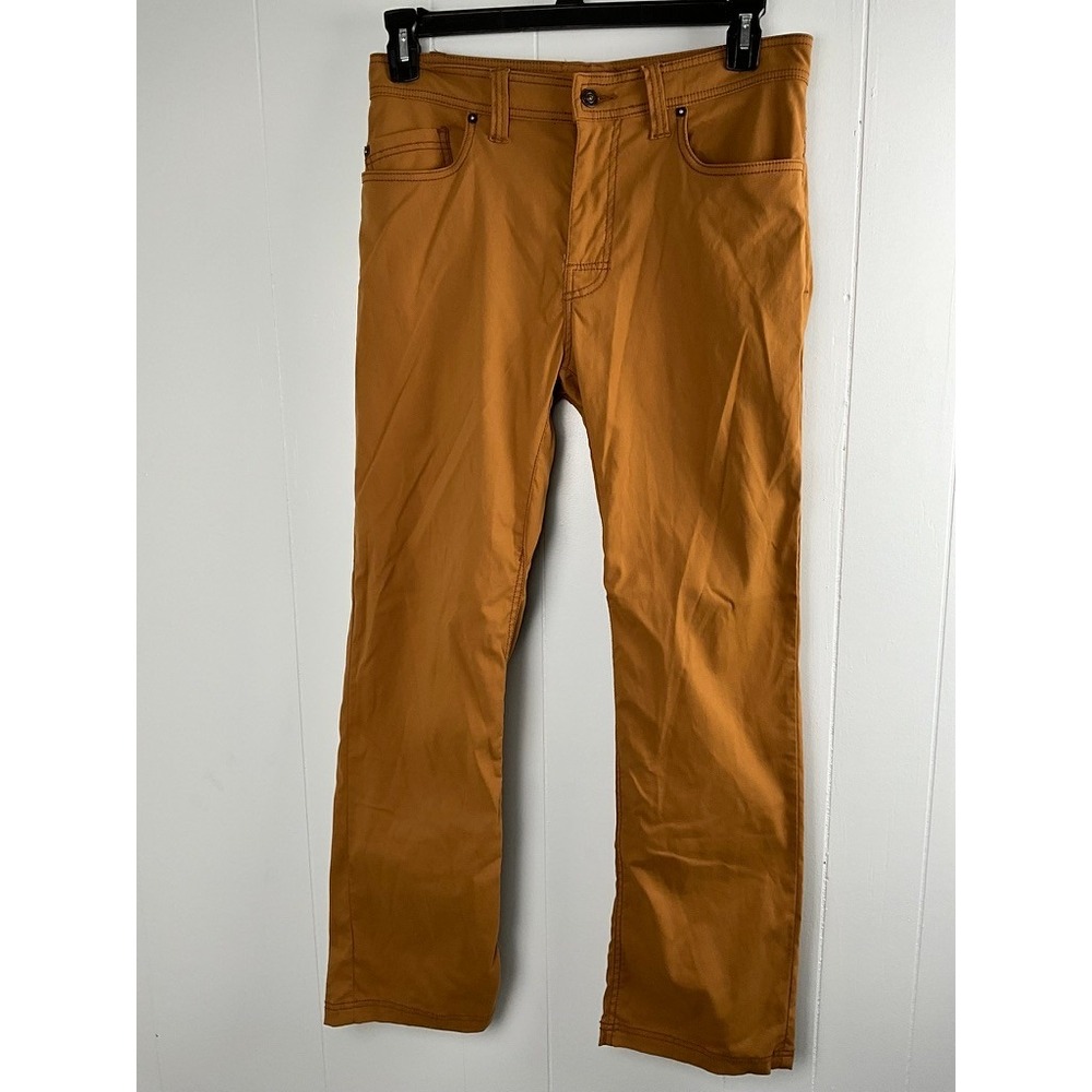 prAna Zion Slim Fit Mens Pants Brown Stretch Hiking Outdoor 5-Pocket Size‎ 32x29